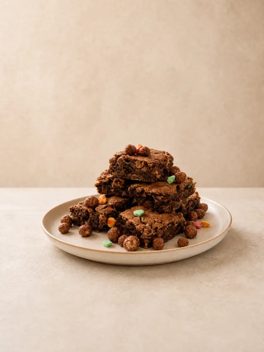 Cocoa Puff Squares — Three Quarter